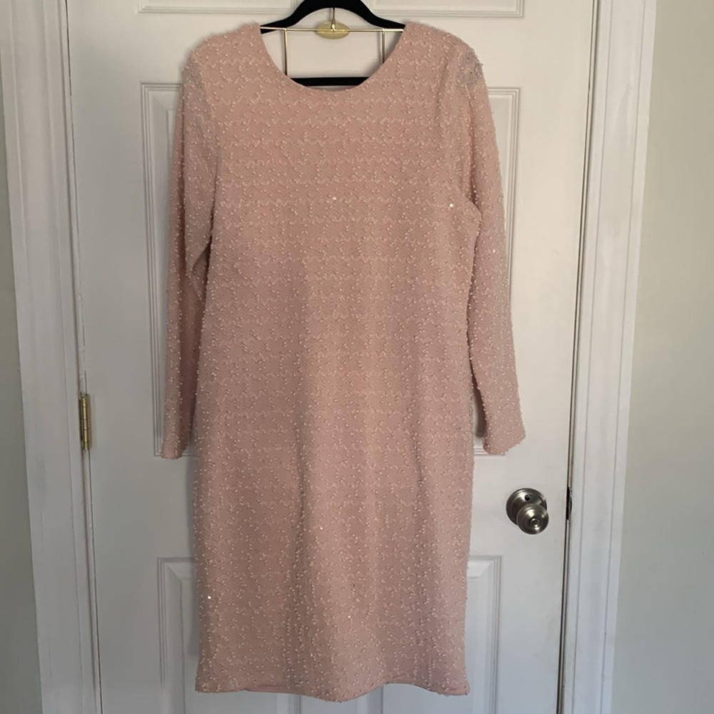 Jennifer Lopez Light Pink Sweater Dress size XL